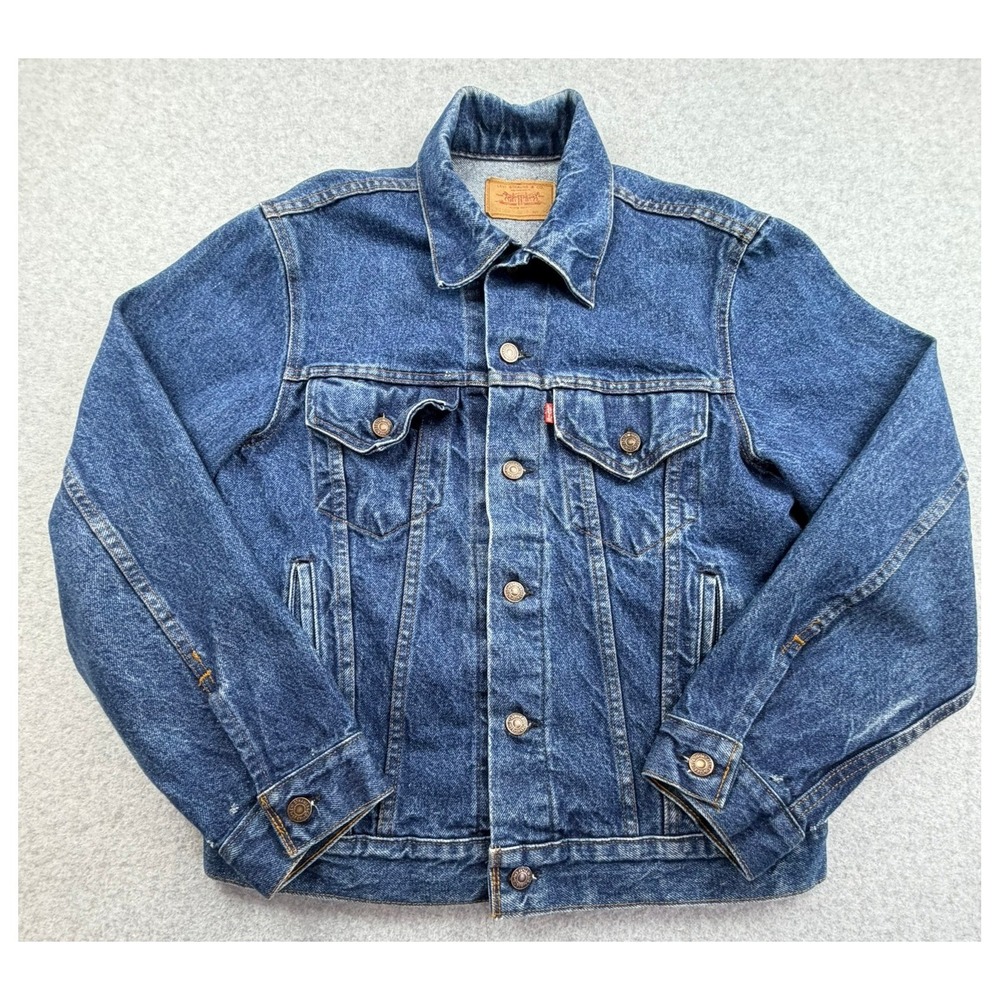 Vintage Levis 70506 0216 Denim Trucker Jacket Blue Made in USA Mens 40